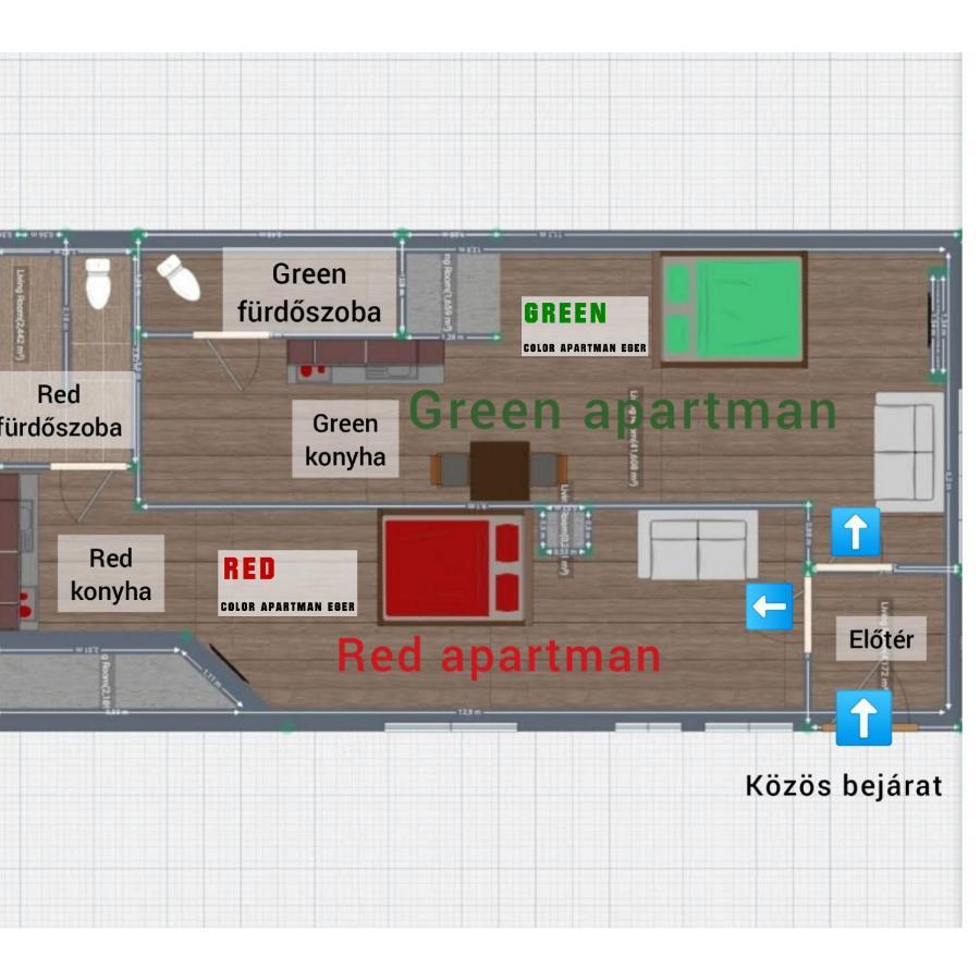 Color Apartmanok Eger Luaran gambar